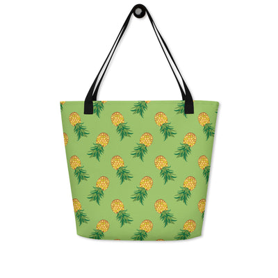 Pineapple Paradise Large Tote Bag w/ Pocket