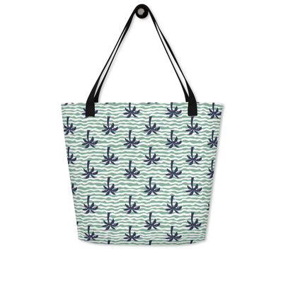 Palm Tree Large Tote Bag w/ Pocket