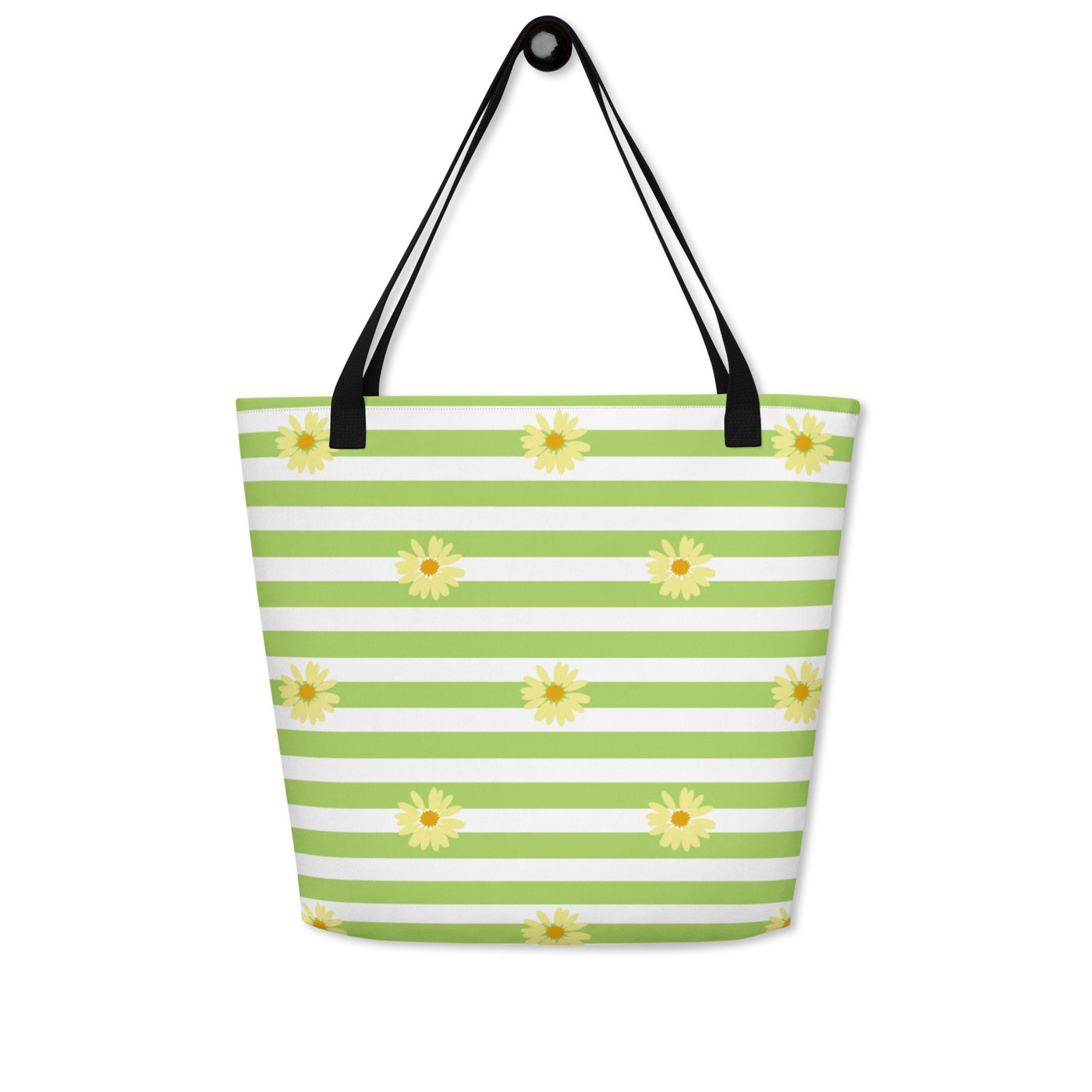 Spring Vibes Large Tote Bag w/ Pocket