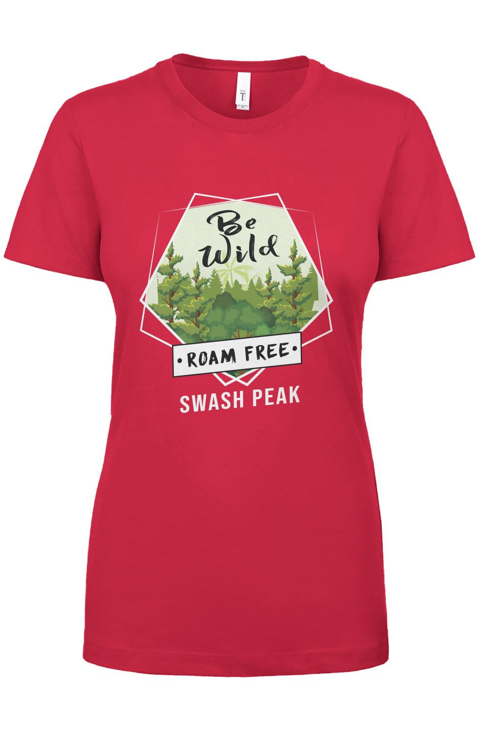 Be Wild Roam Free Women's Tee - Swash Peak