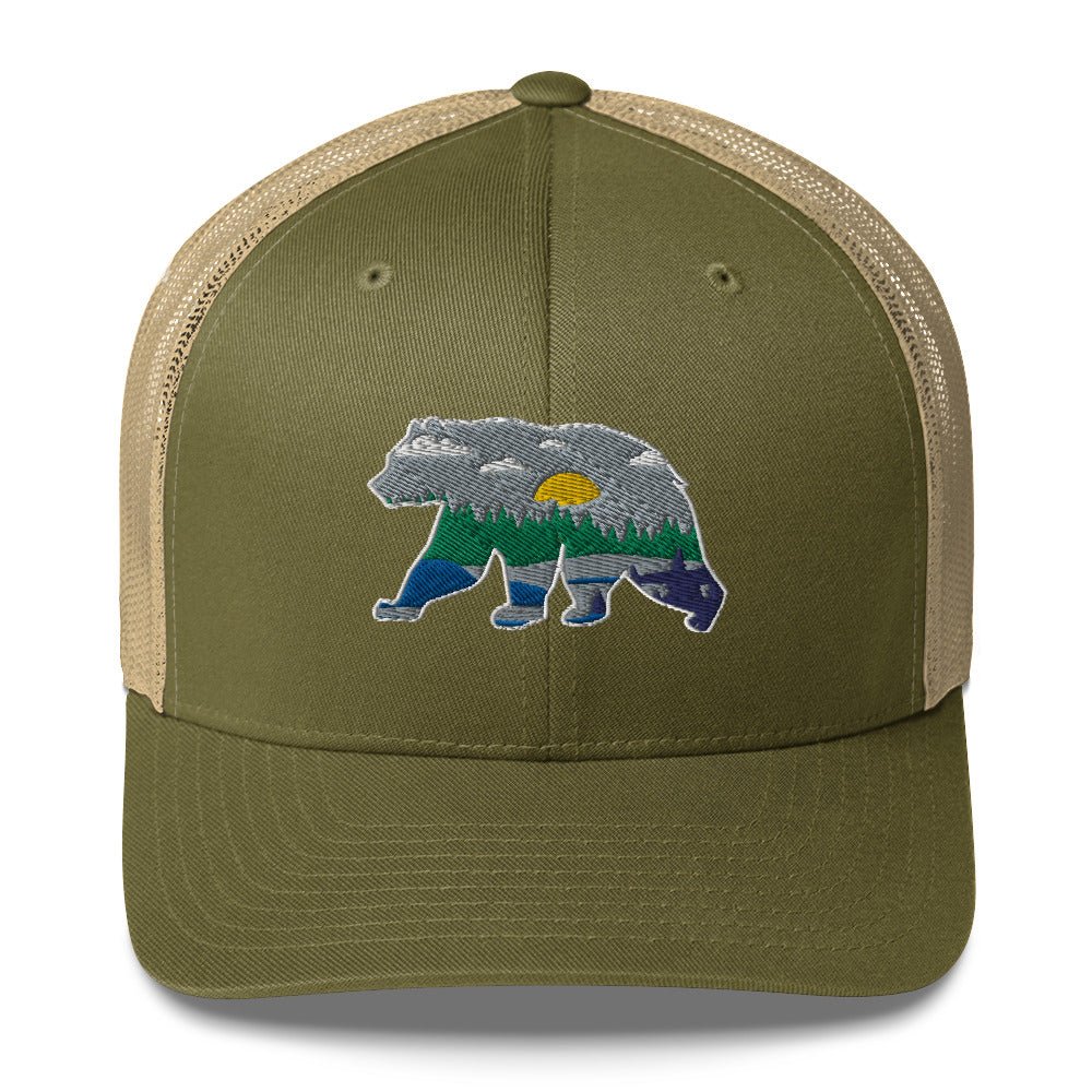 Bear Crossing Trucker Hat - Swash Peak
