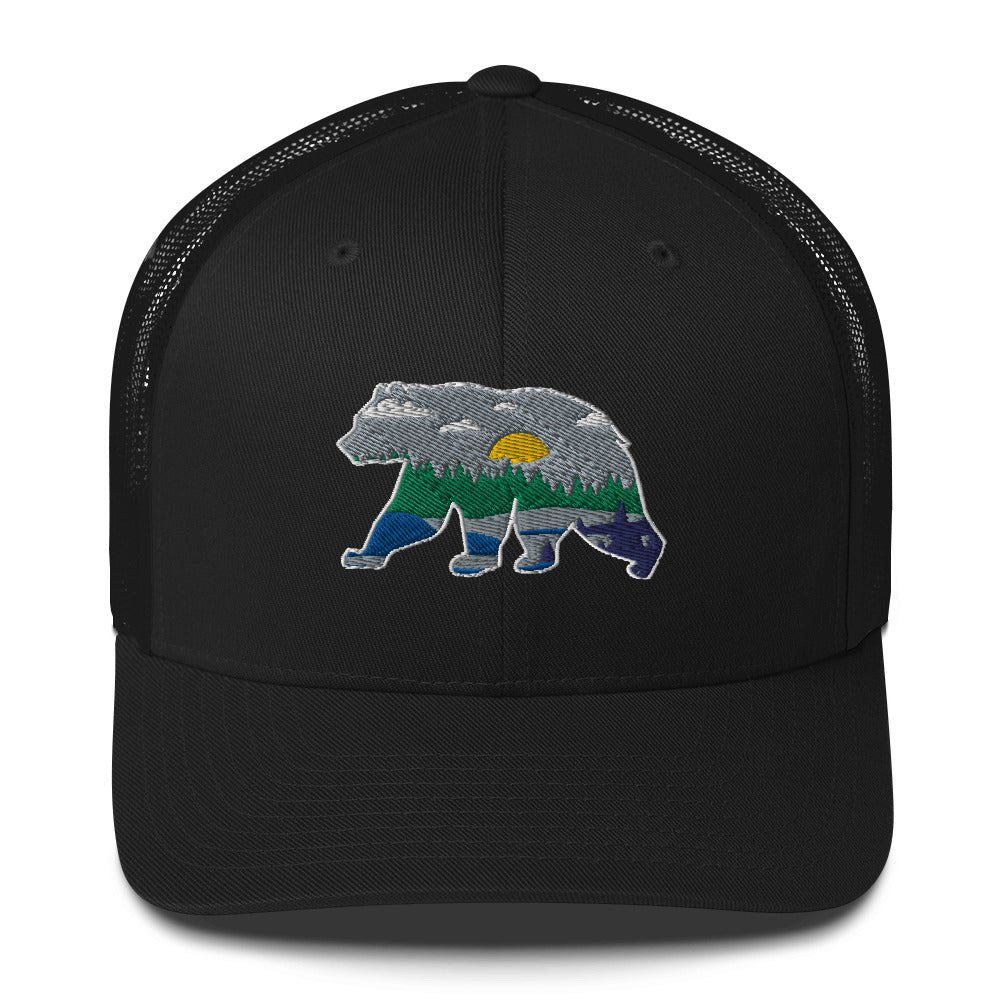 Bear Crossing Trucker Hat - Swash Peak
