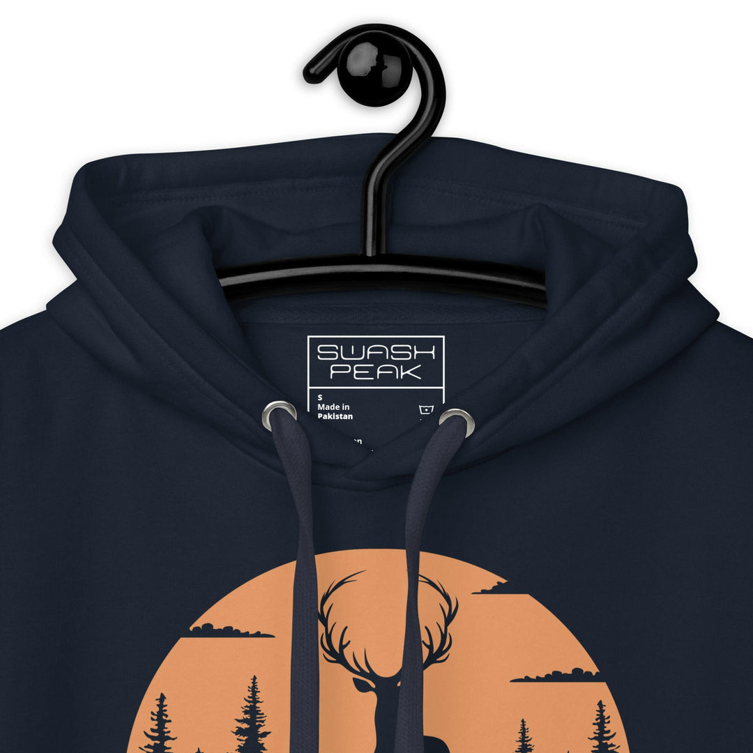 Big Antlers Unisex Hoodie - Swash Peak