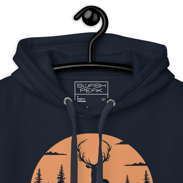 Big Antlers Unisex Hoodie - Swash Peak