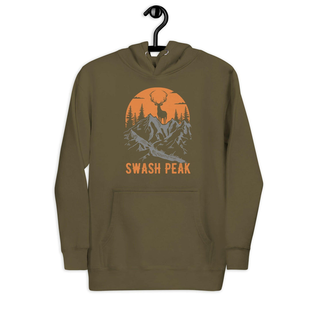 Big Antlers Unisex Hoodie - Swash Peak