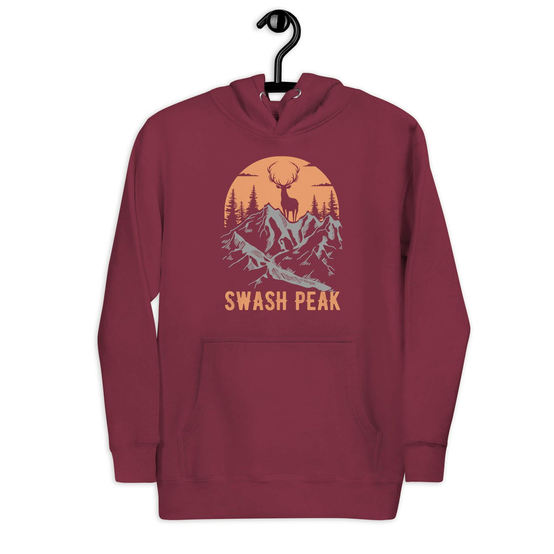 Big Antlers Unisex Hoodie - Swash Peak