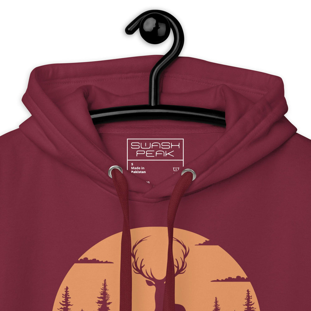 Big Antlers Unisex Hoodie - Swash Peak