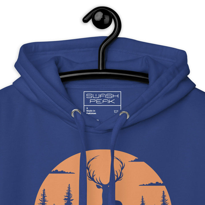 Big Antlers Unisex Hoodie - Swash Peak