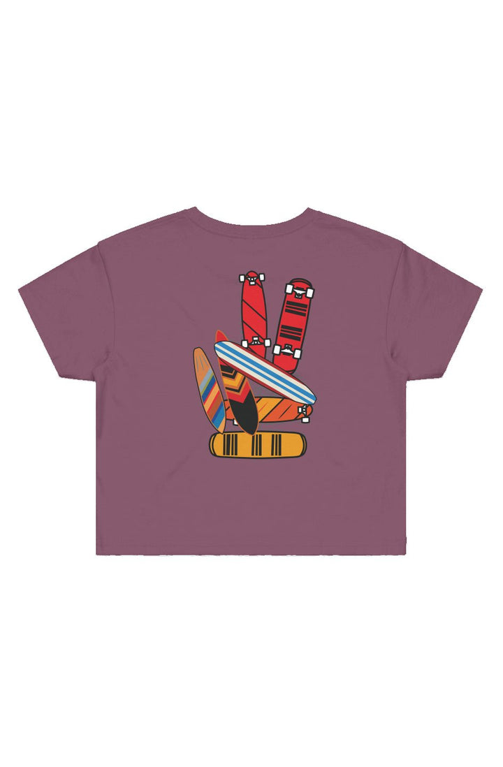 Boards of Peace Cropped Tee - Swash Peak