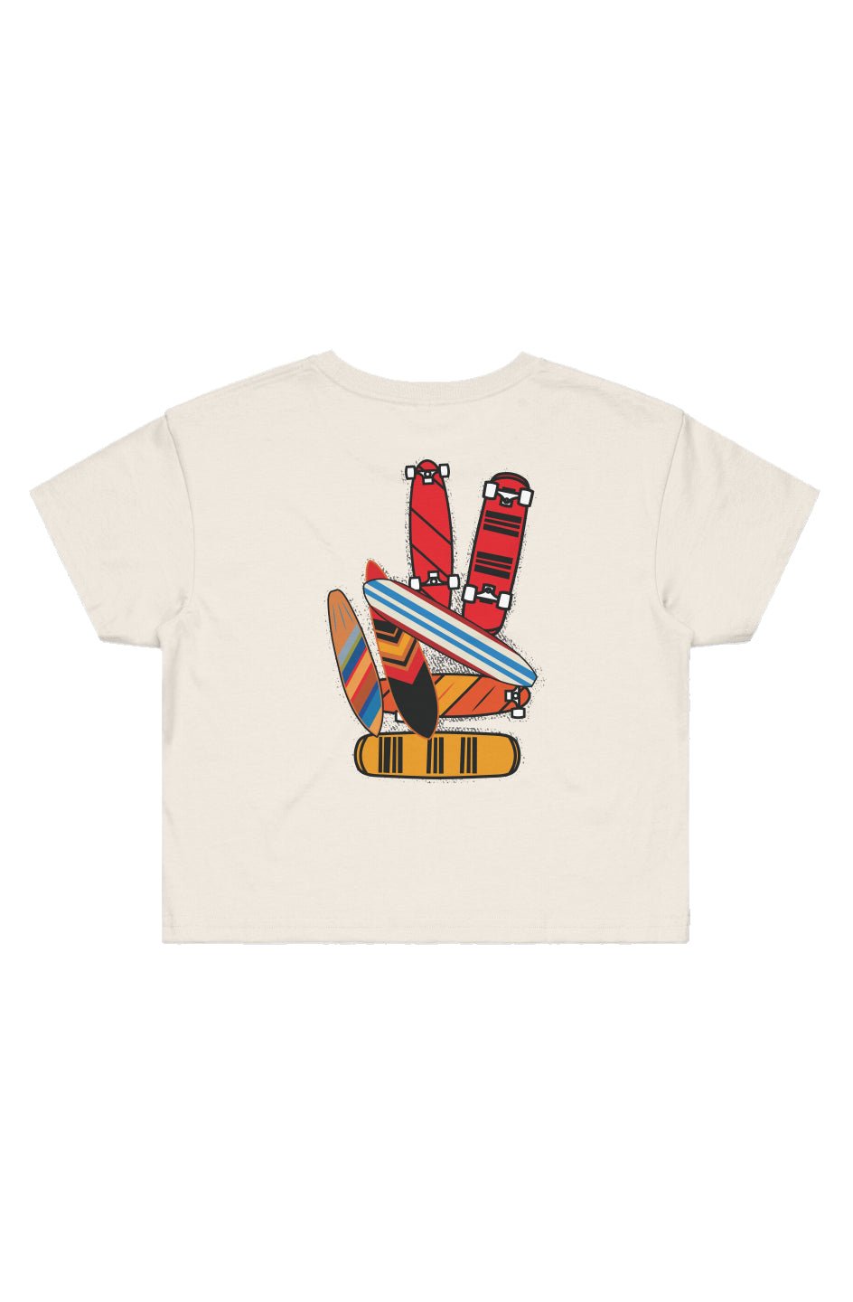 Boards of Peace Cropped Tee - Swash Peak