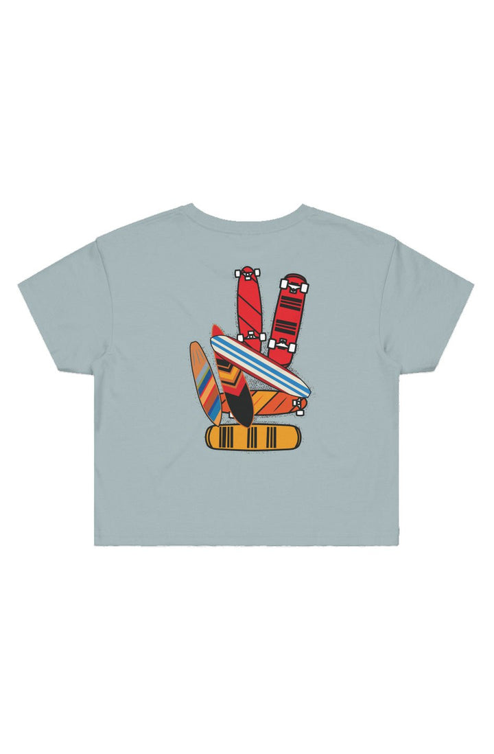 Boards of Peace Cropped Tee - Swash Peak