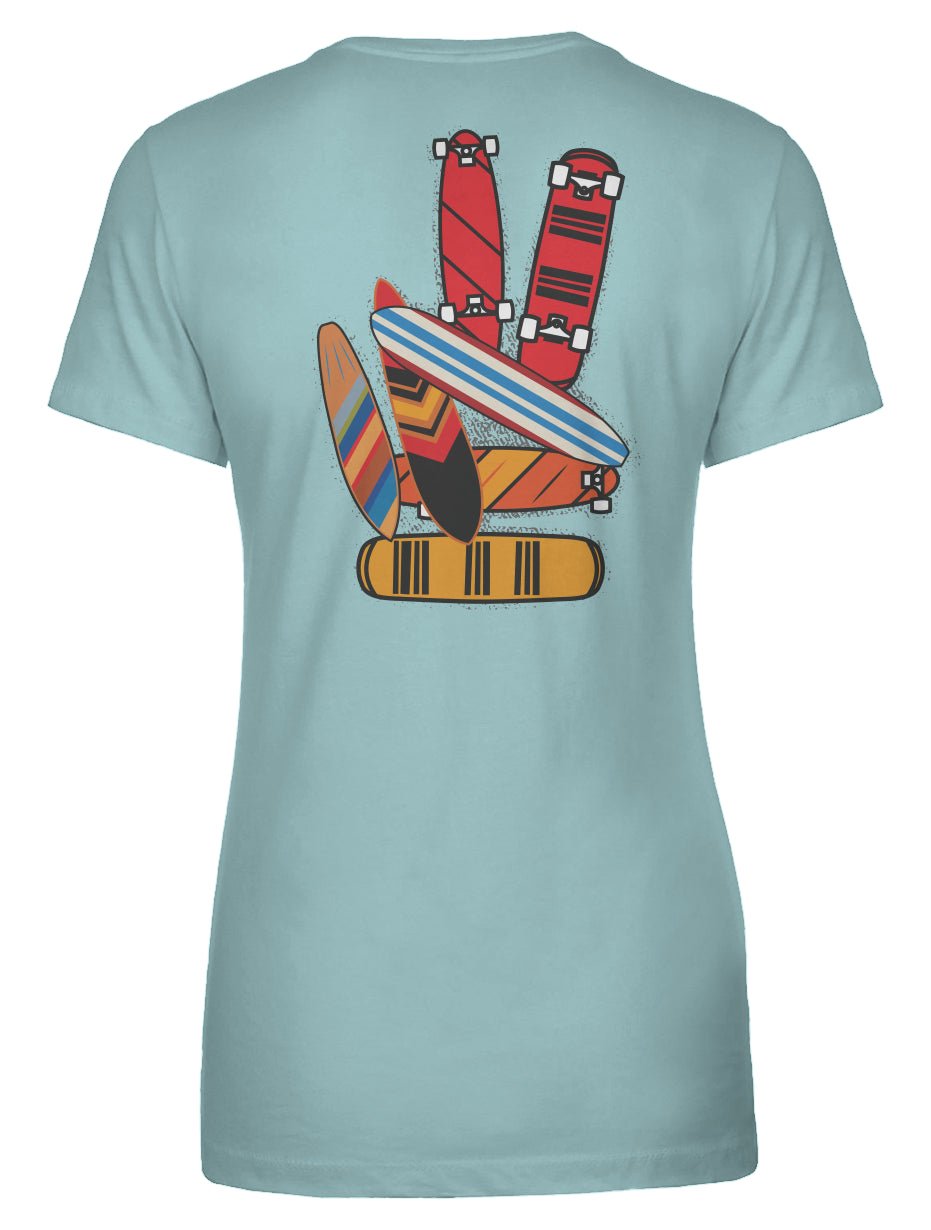 Boards of Peace Women's Tee - Swash Peak