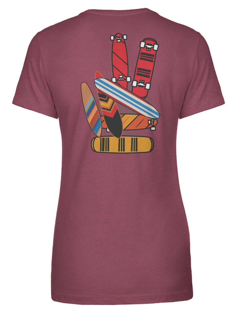 Boards of Peace Women's Tee - Swash Peak
