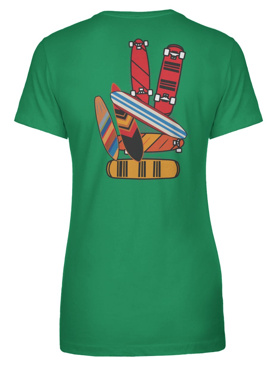 Boards of Peace Women's Tee - Swash Peak