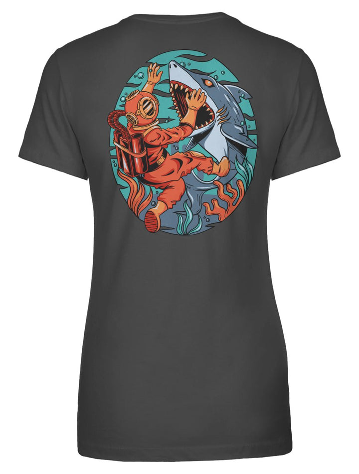 Born To Dive Women's Tee - Swash Peak