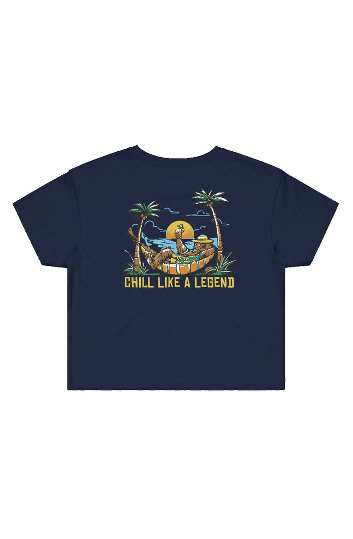 Chill Like a Legend Cropped Tee - Swash Peak