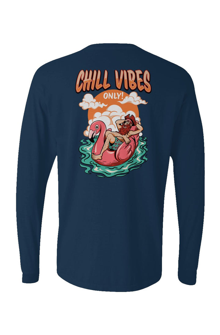 Chill Vibes Only Long Sleeve Unisex Tee - Swash Peak