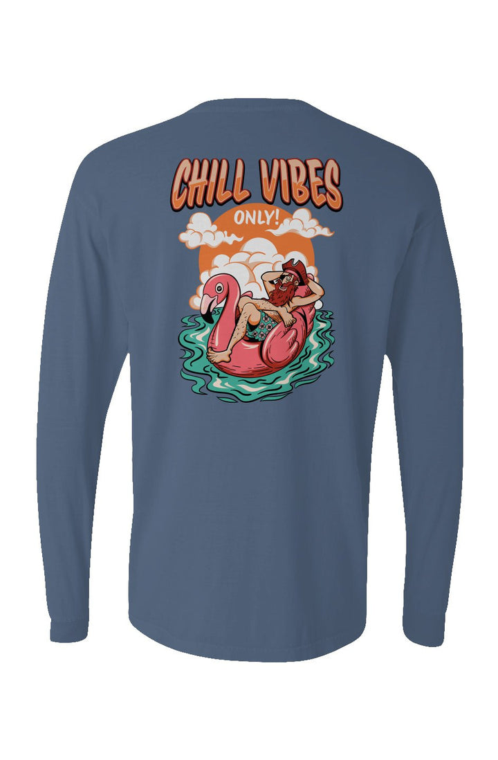 Chill Vibes Only Long Sleeve Unisex Tee - Swash Peak