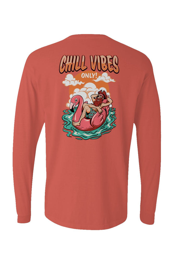 Chill Vibes Only Long Sleeve Unisex Tee - Swash Peak