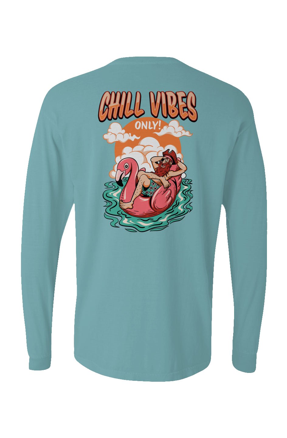 Chill Vibes Only Long Sleeve Unisex Tee - Swash Peak