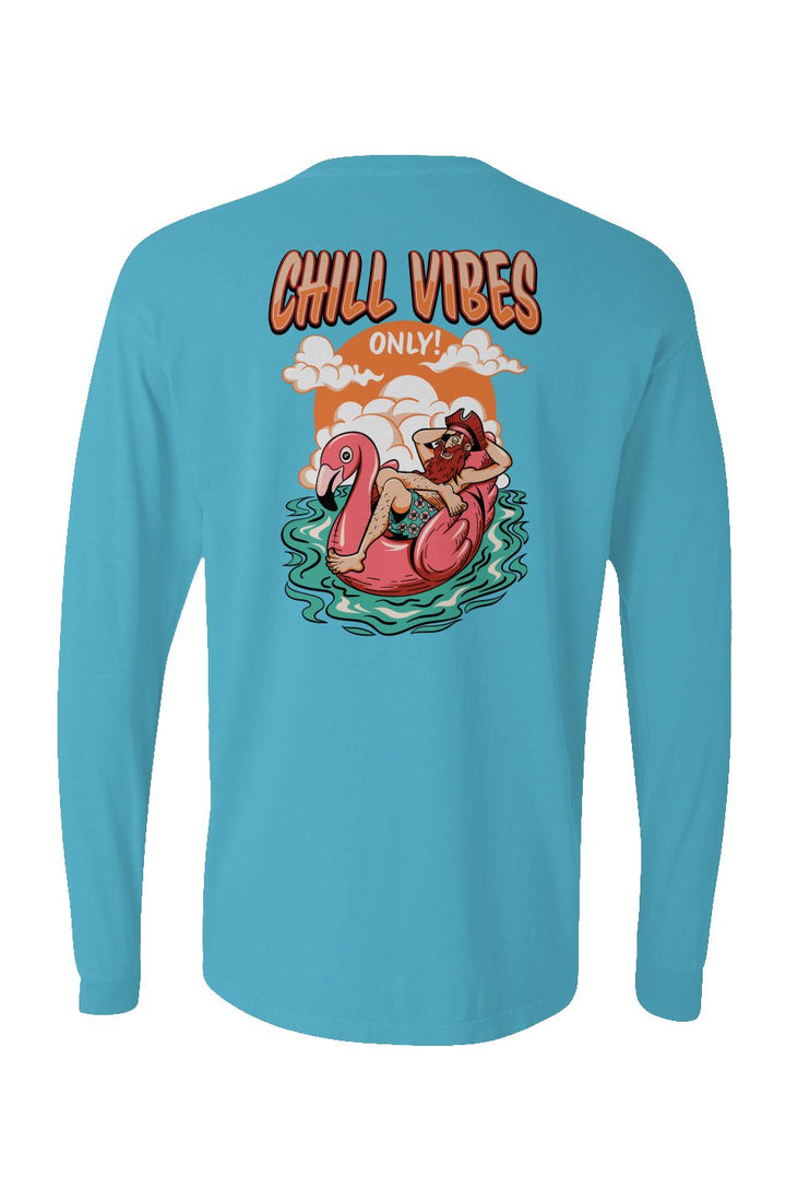 Chill Vibes Only Long Sleeve Unisex Tee - Swash Peak