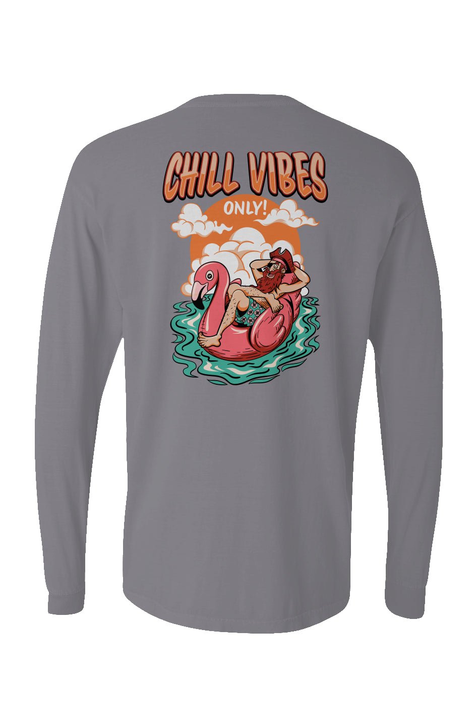Chill Vibes Only Long Sleeve Unisex Tee - Swash Peak