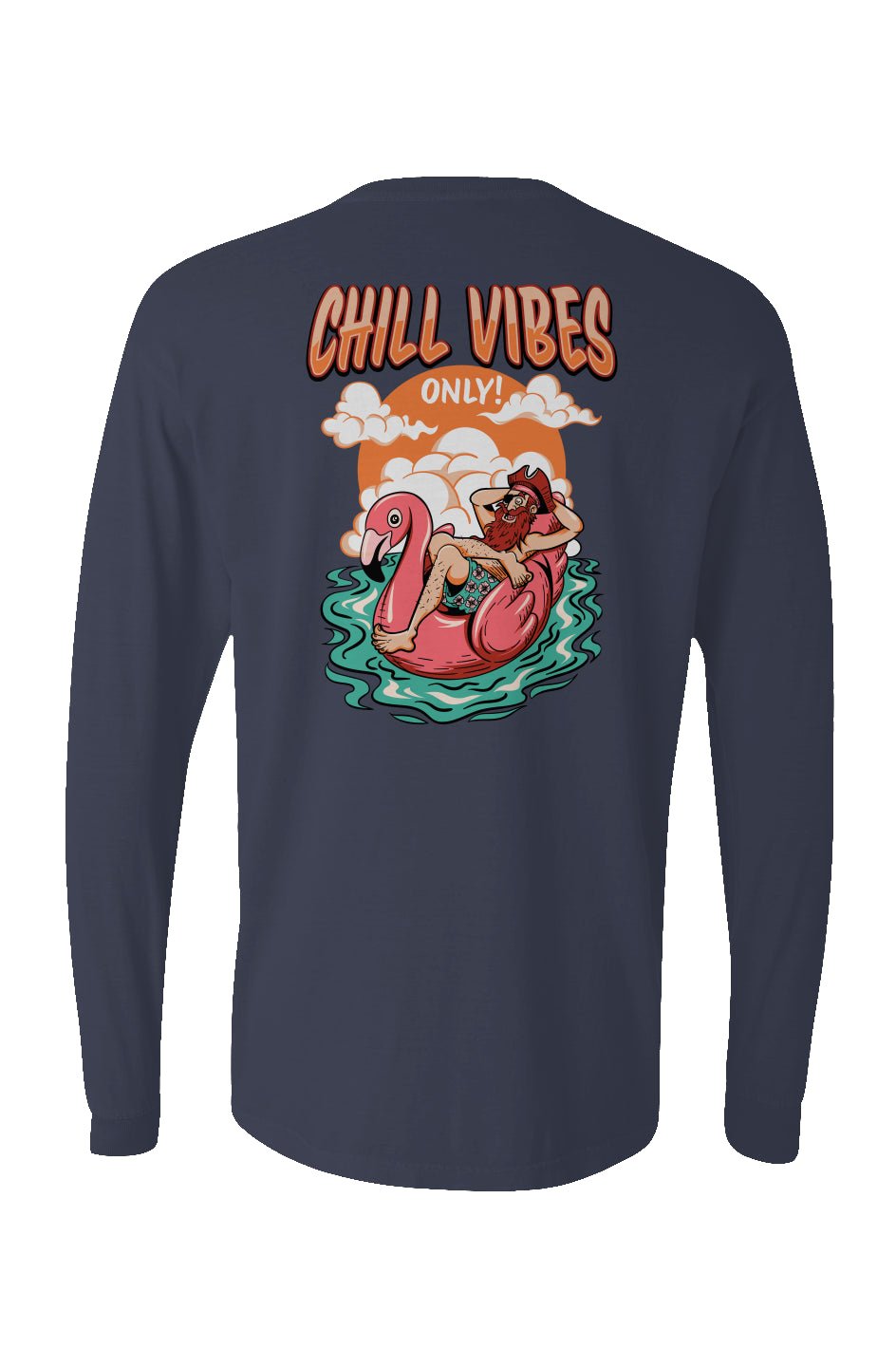 Chill Vibes Only Long Sleeve Unisex Tee - Swash Peak