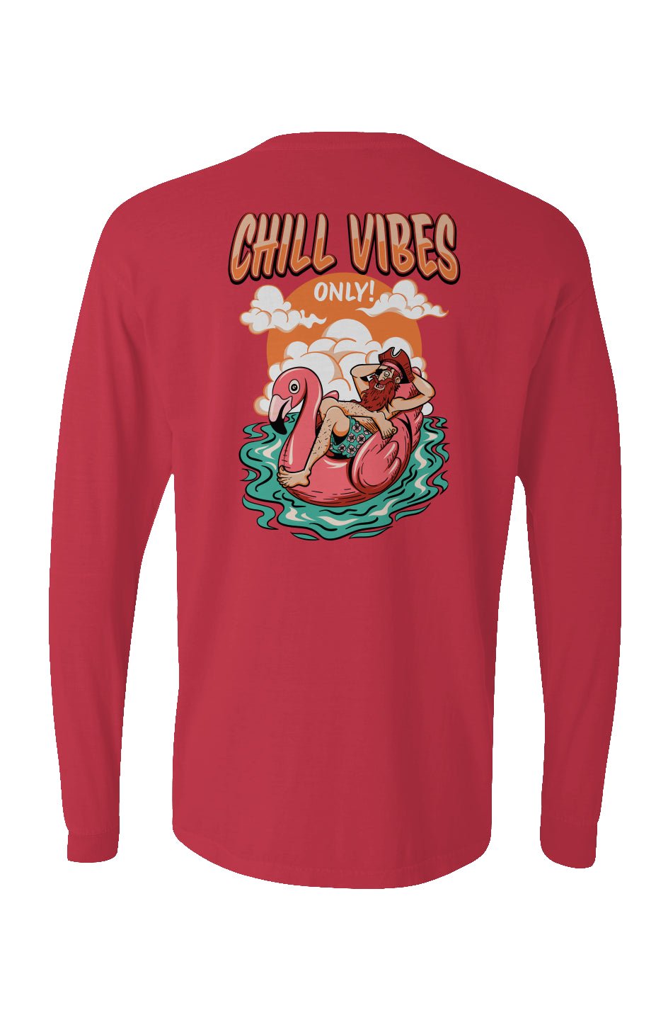 Chill Vibes Only Long Sleeve Unisex Tee - Swash Peak