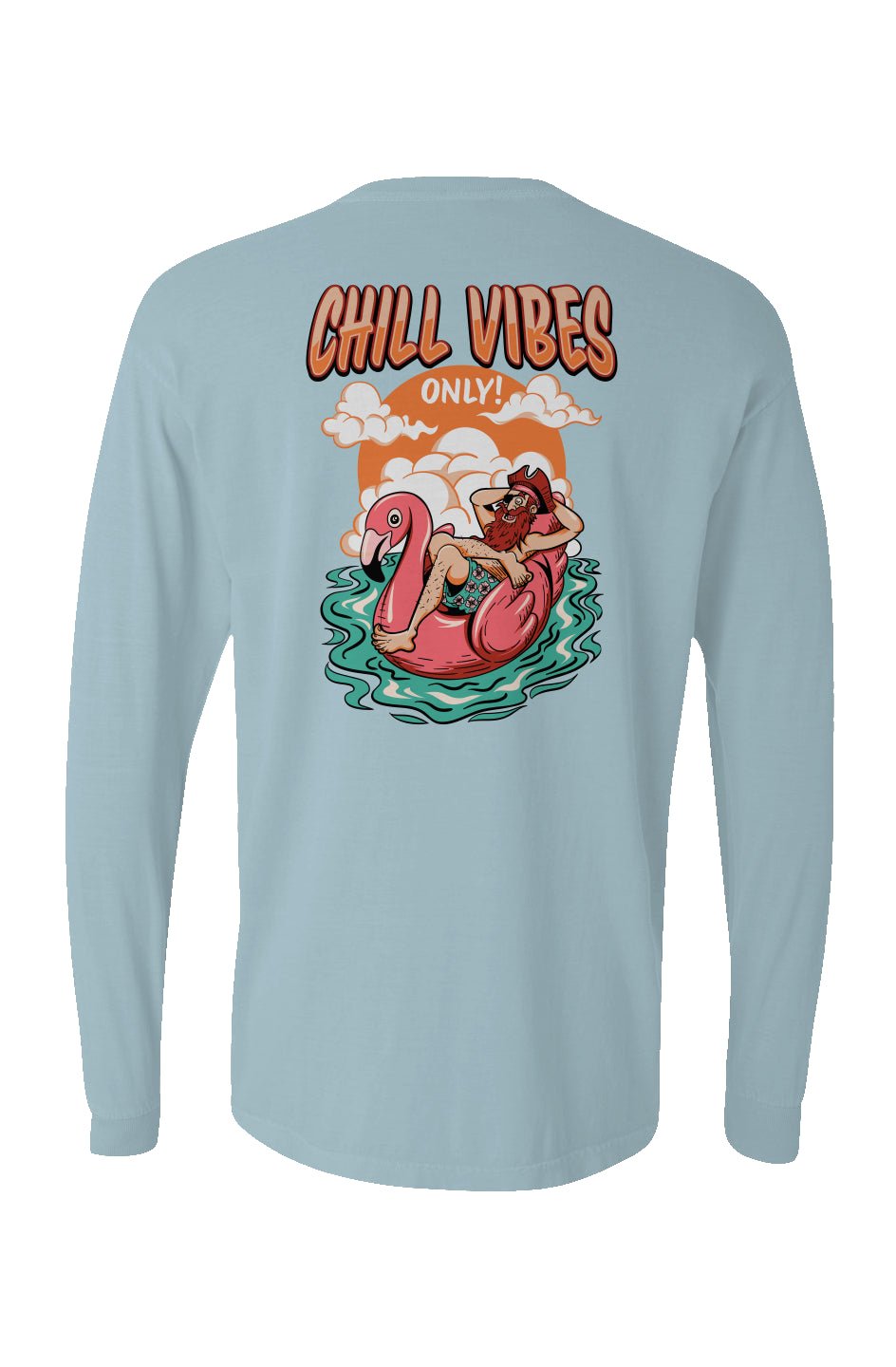 Chill Vibes Only Long Sleeve Unisex Tee - Swash Peak
