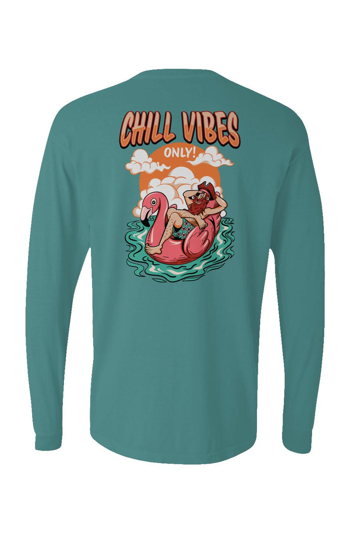Chill Vibes Only Long Sleeve Unisex Tee - Swash Peak