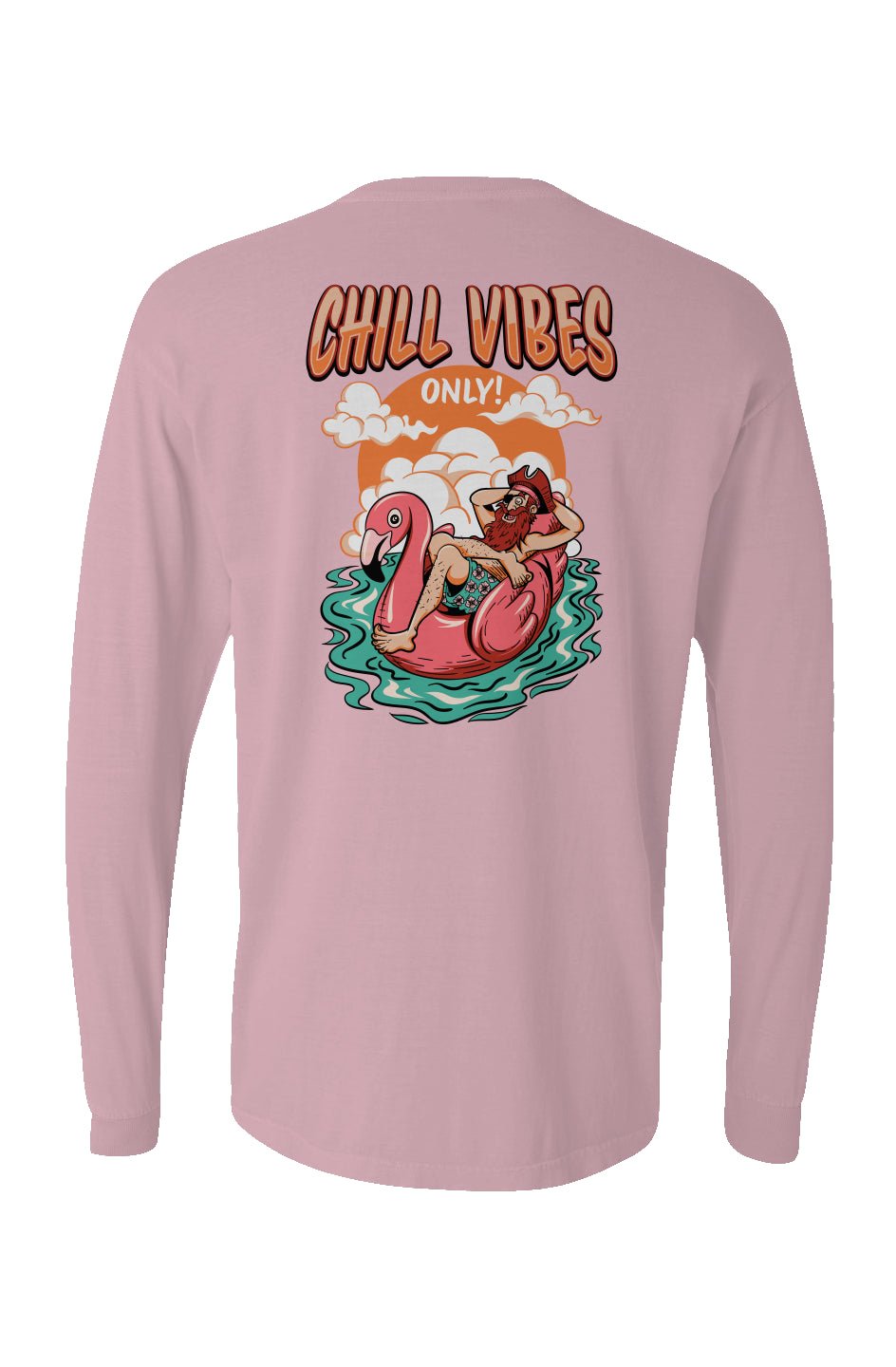 Chill Vibes Only Long Sleeve Unisex Tee - Swash Peak