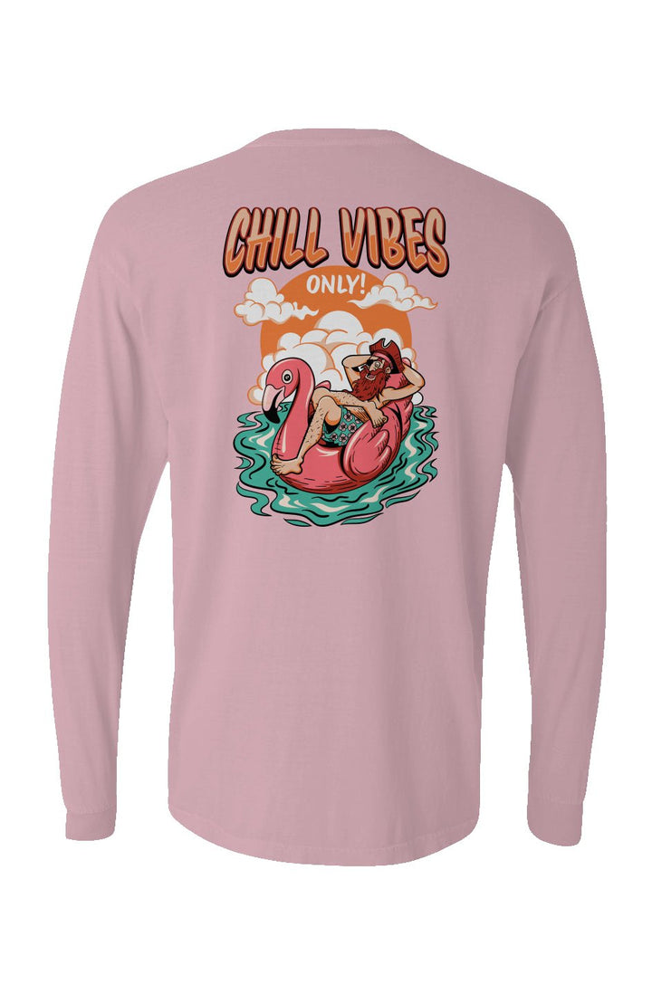 Chill Vibes Only Long Sleeve Unisex Tee - Swash Peak