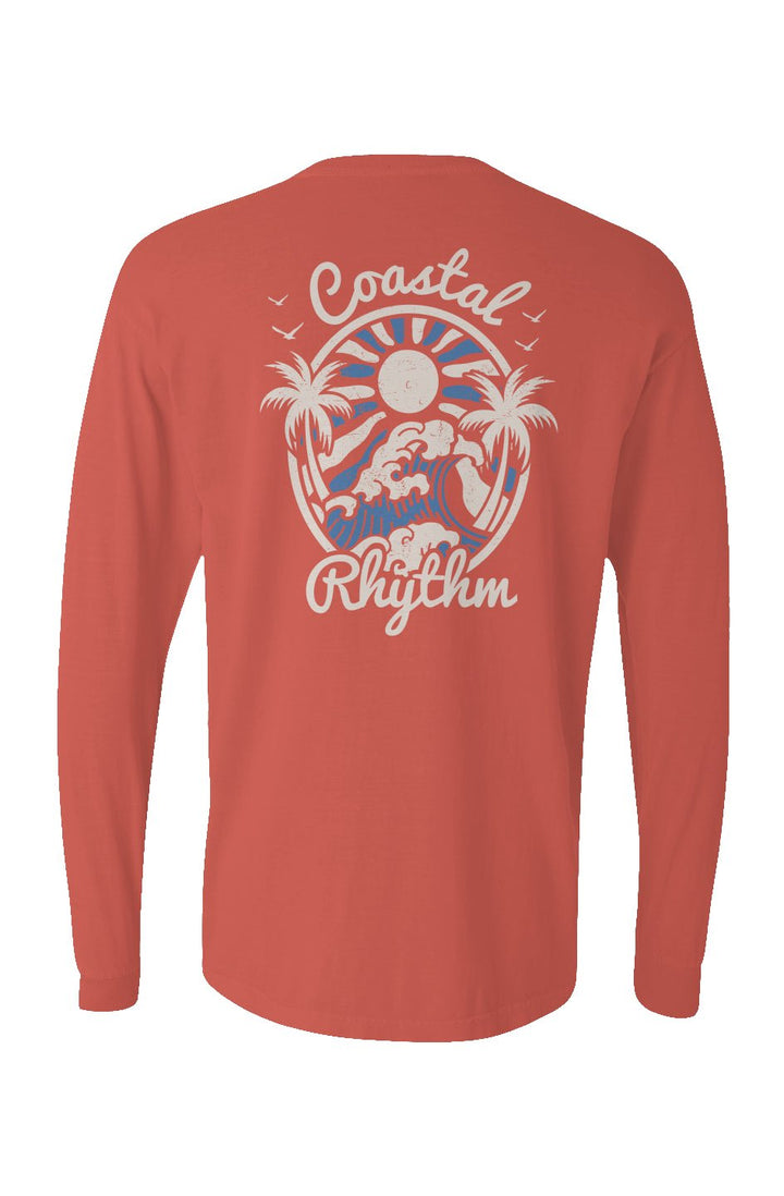 Coastal Rhythm Long Sleeve Unisex Tee - Swash Peak