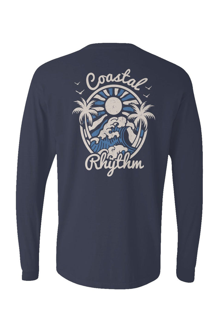 Coastal Rhythm Long Sleeve Unisex Tee - Swash Peak