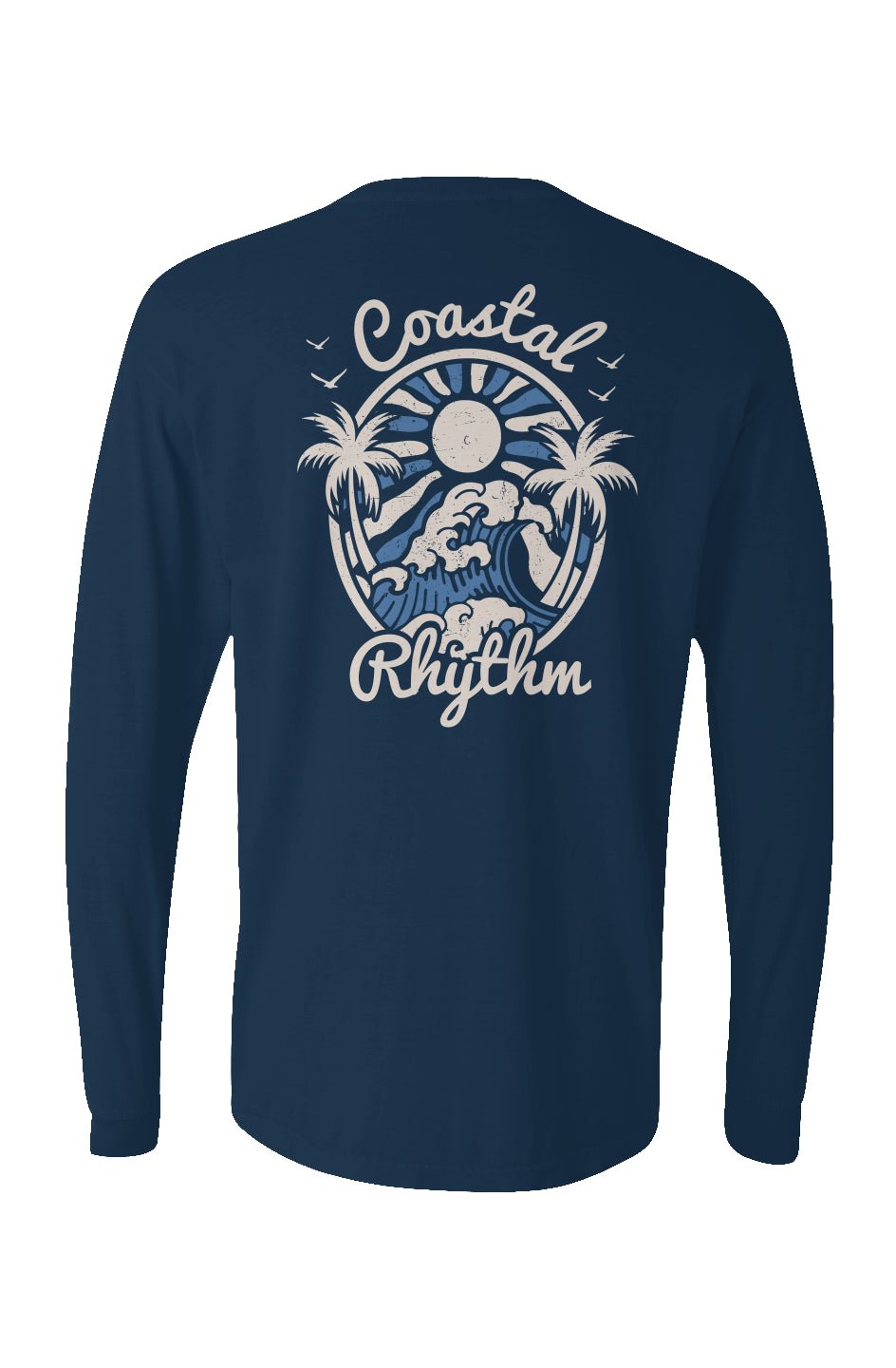 Coastal Rhythm Long Sleeve Unisex Tee - Swash Peak