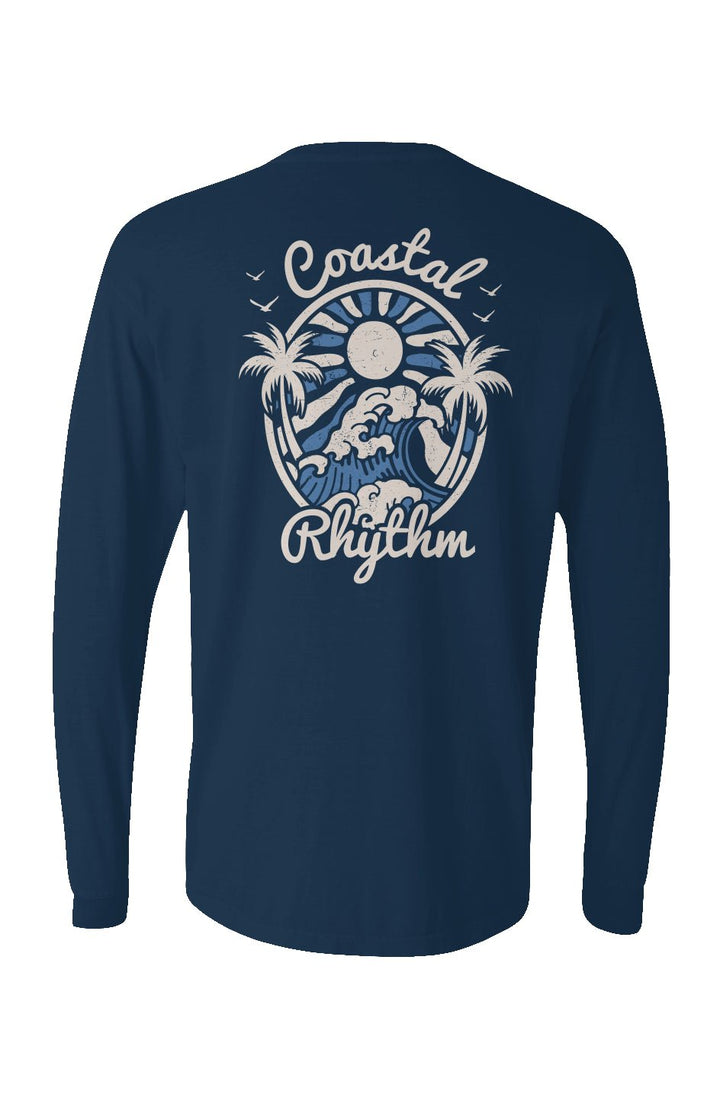 Coastal Rhythm Long Sleeve Unisex Tee - Swash Peak