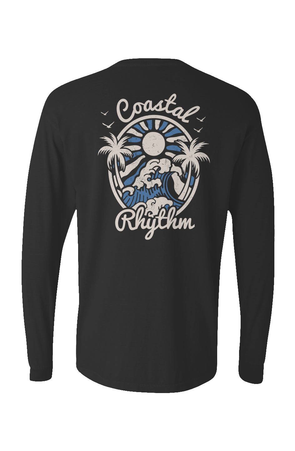 Coastal Rhythm Long Sleeve Unisex Tee - Swash Peak