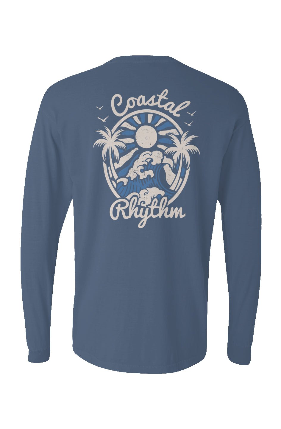 Coastal Rhythm Long Sleeve Unisex Tee - Swash Peak