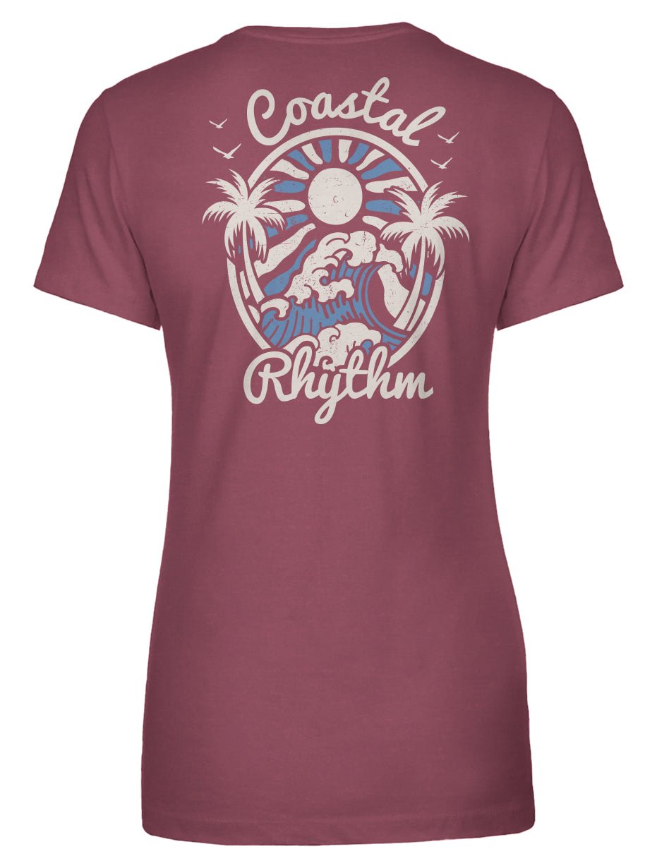 Coastal Rhythm Women's Tee - Swash Peak