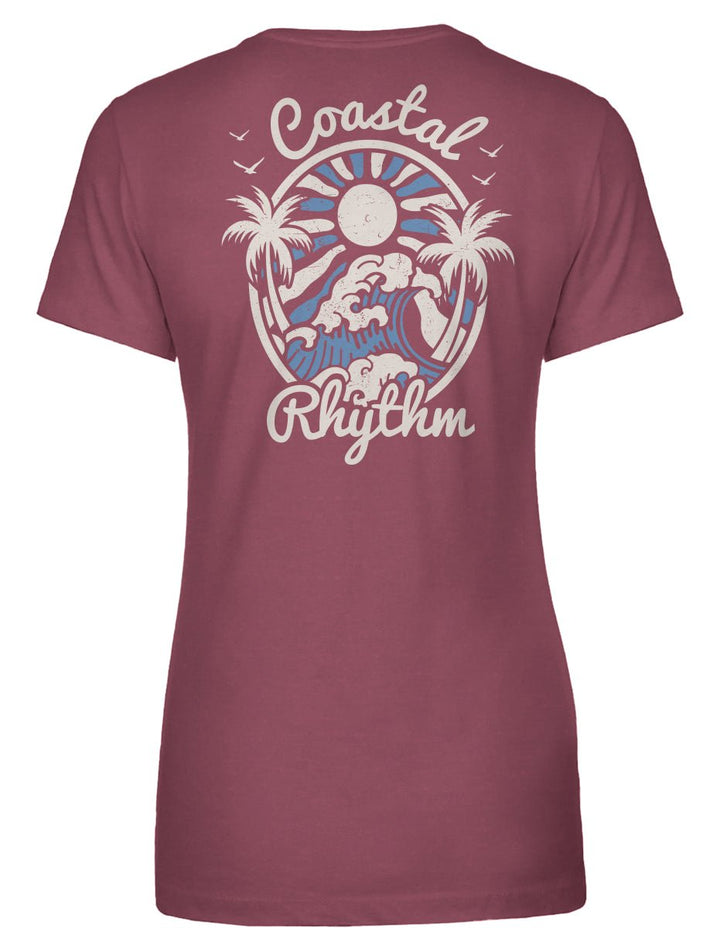 Coastal Rhythm Women's Tee - Swash Peak