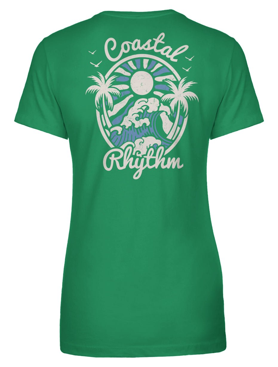 Coastal Rhythm Women's Tee - Swash Peak