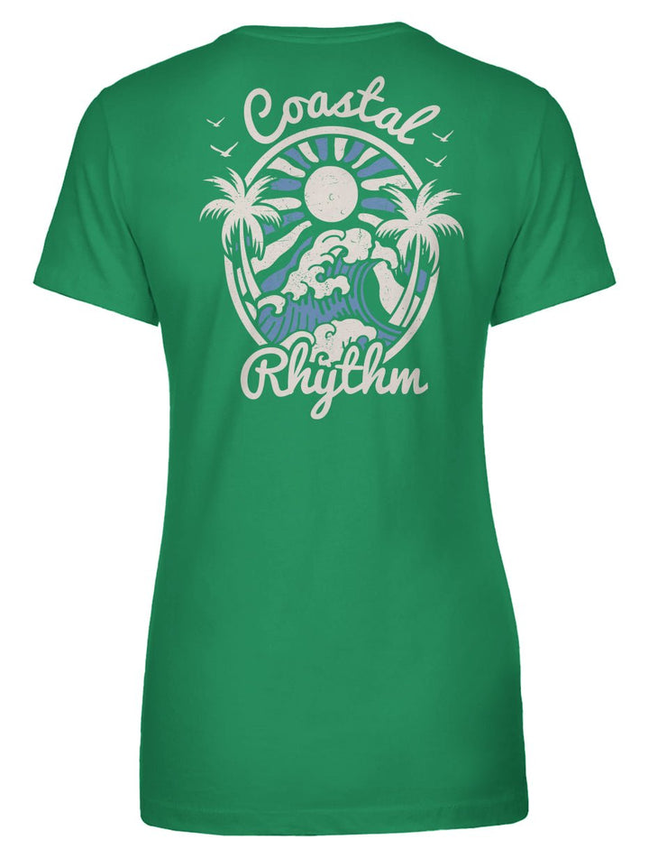 Coastal Rhythm Women's Tee - Swash Peak