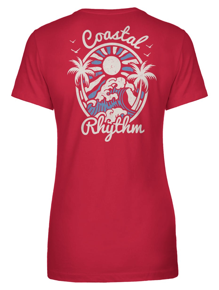 Coastal Rhythm Women's Tee - Swash Peak