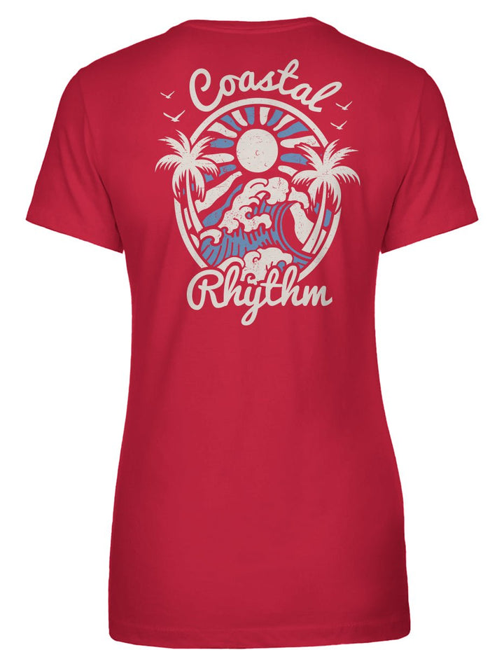 Coastal Rhythm Women's Tee - Swash Peak