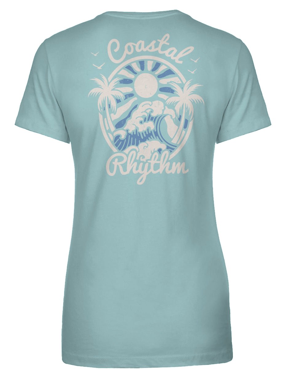 Coastal Rhythm Women's Tee - Swash Peak