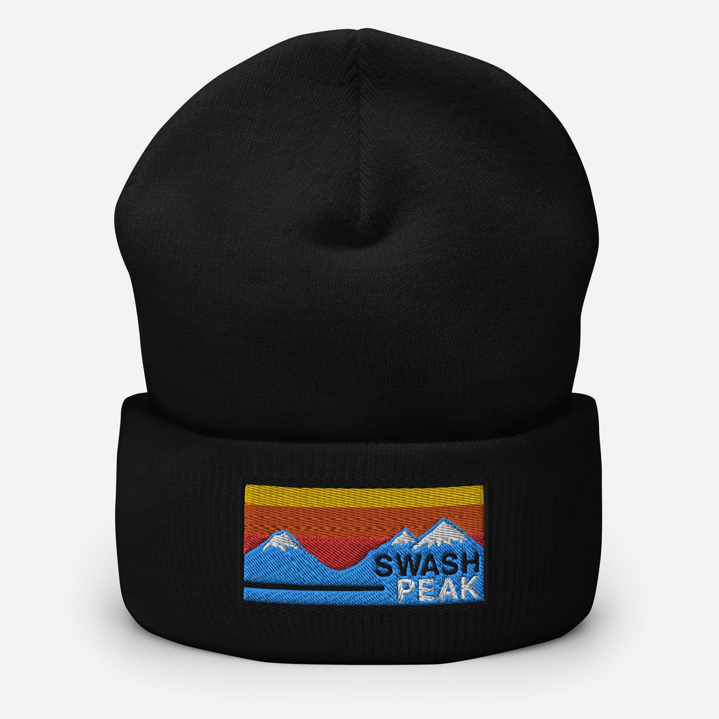 Mountain Sunset Cuffed Beanie