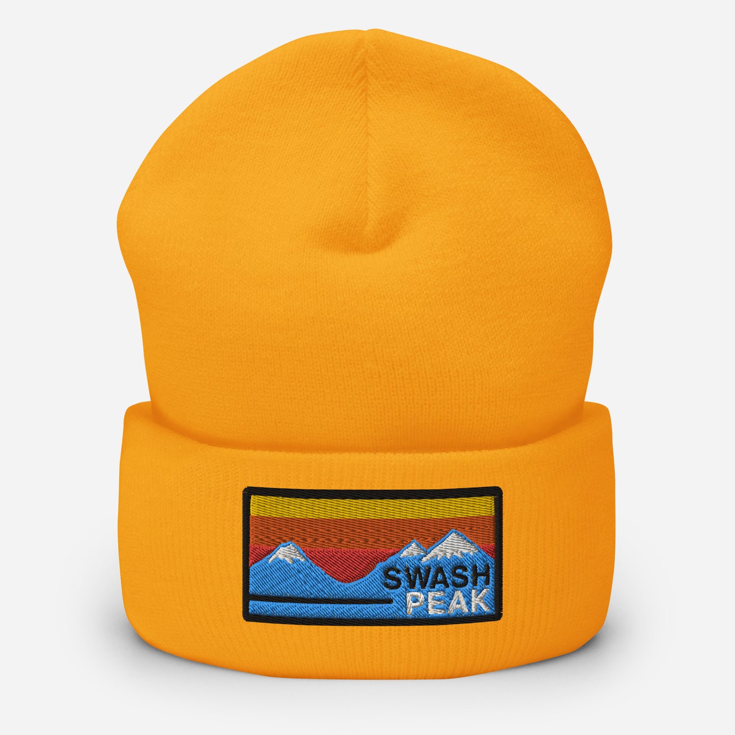 Mountain Sunset Cuffed Beanie