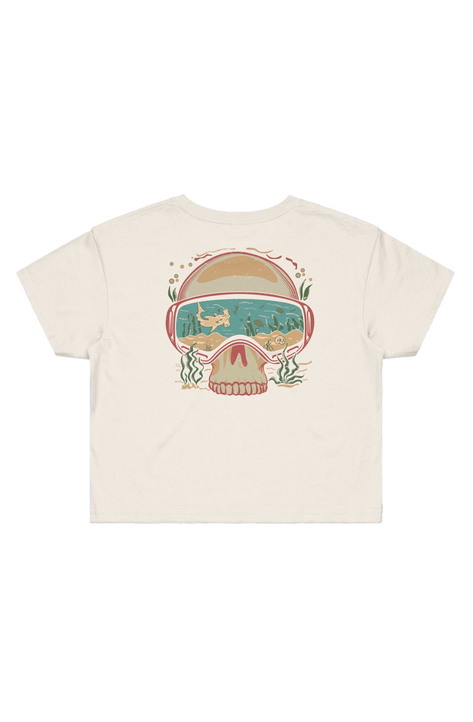 Dive Goggles Cropped Tee - Swash Peak