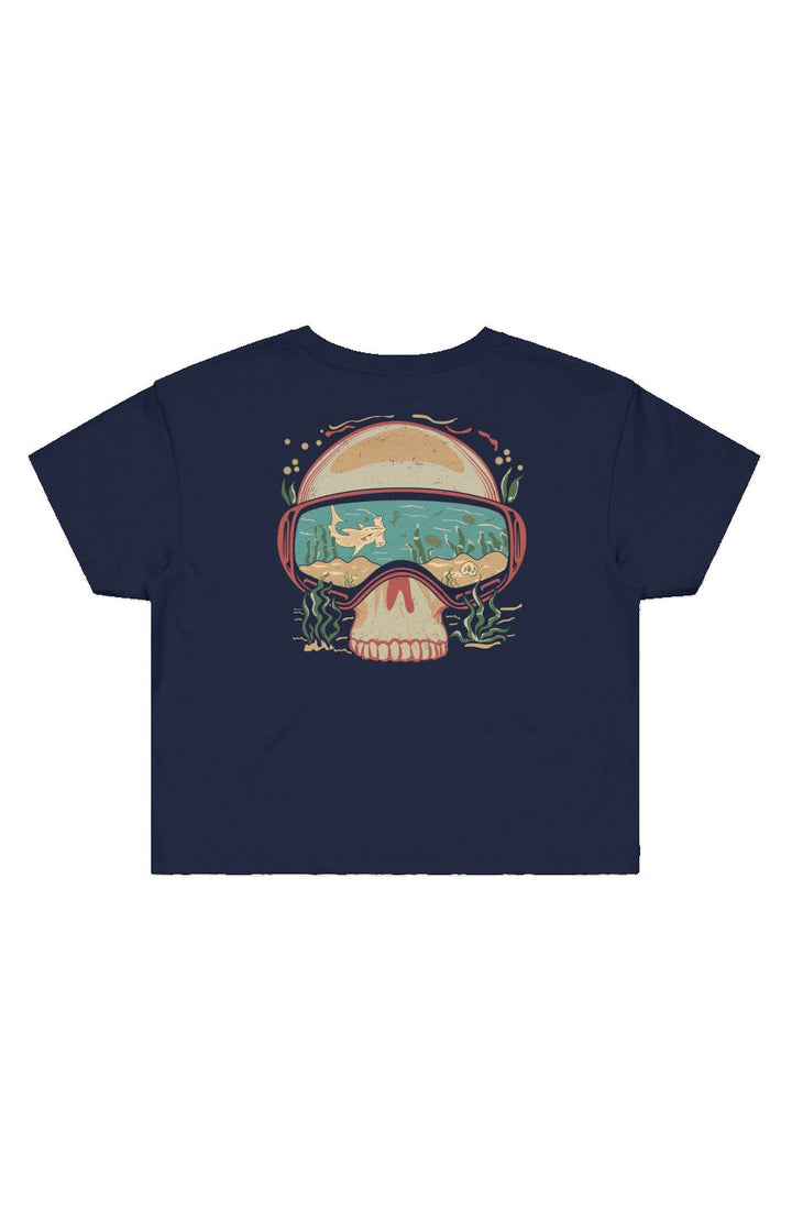 Dive Goggles Cropped Tee - Swash Peak