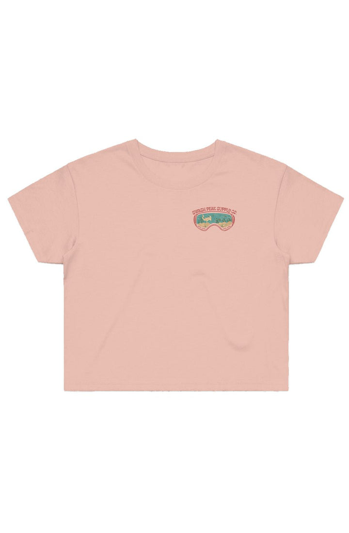 Dive Goggles Cropped Tee - Swash Peak